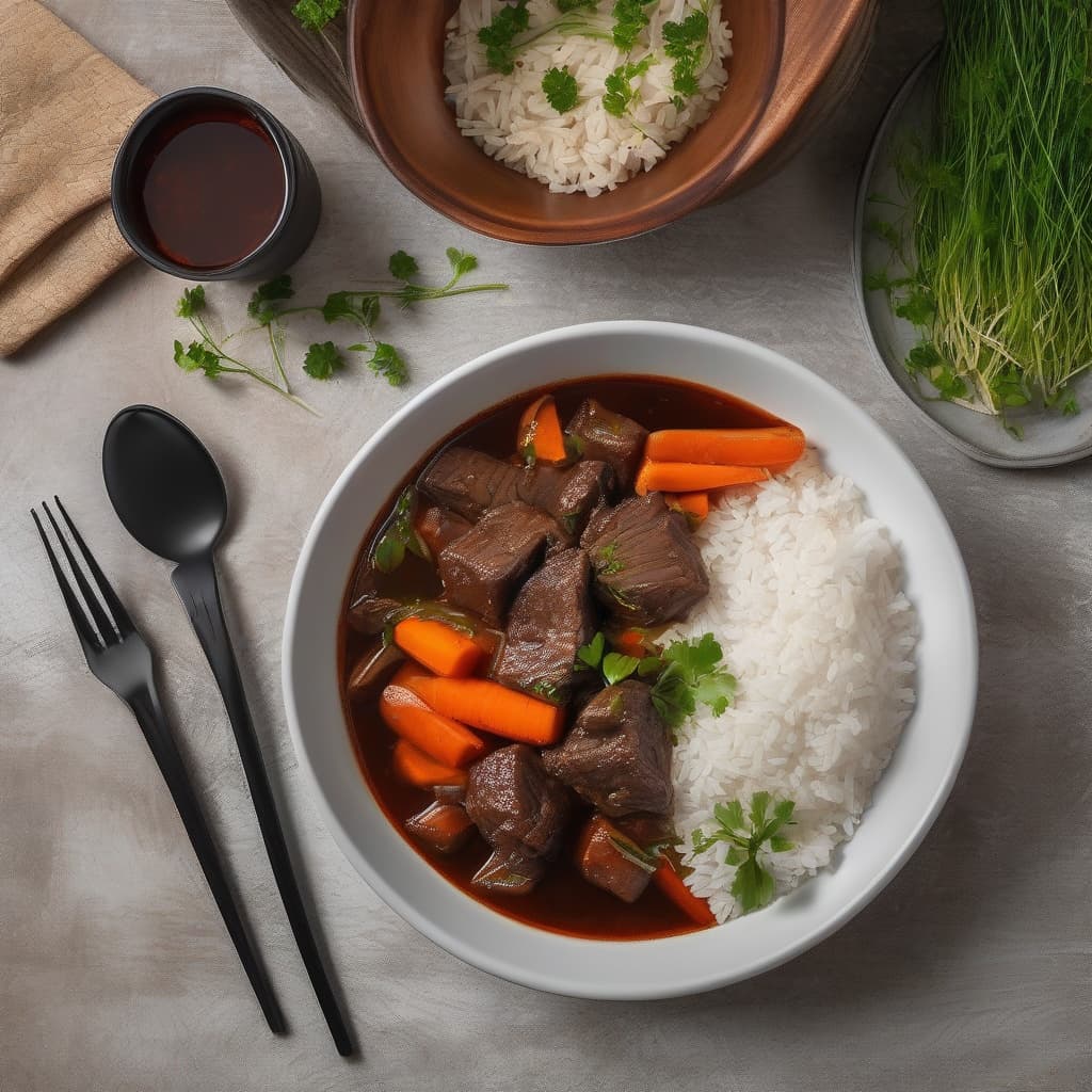 Beef Stew with Rice