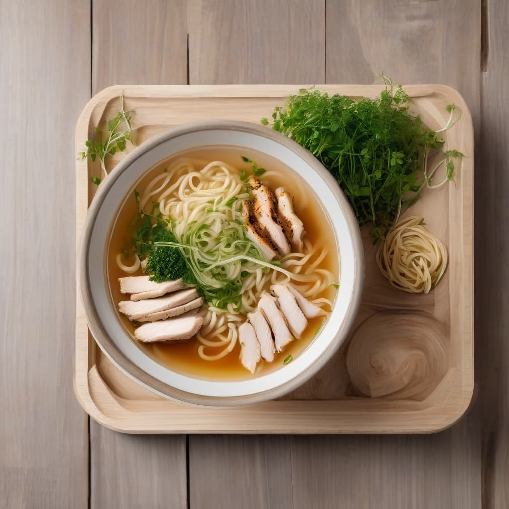 Grilled Chicken Noodle Soup