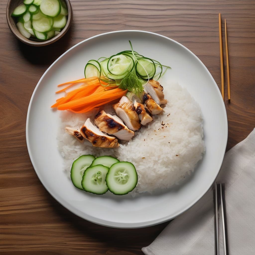 Grilled Chicken on Rice