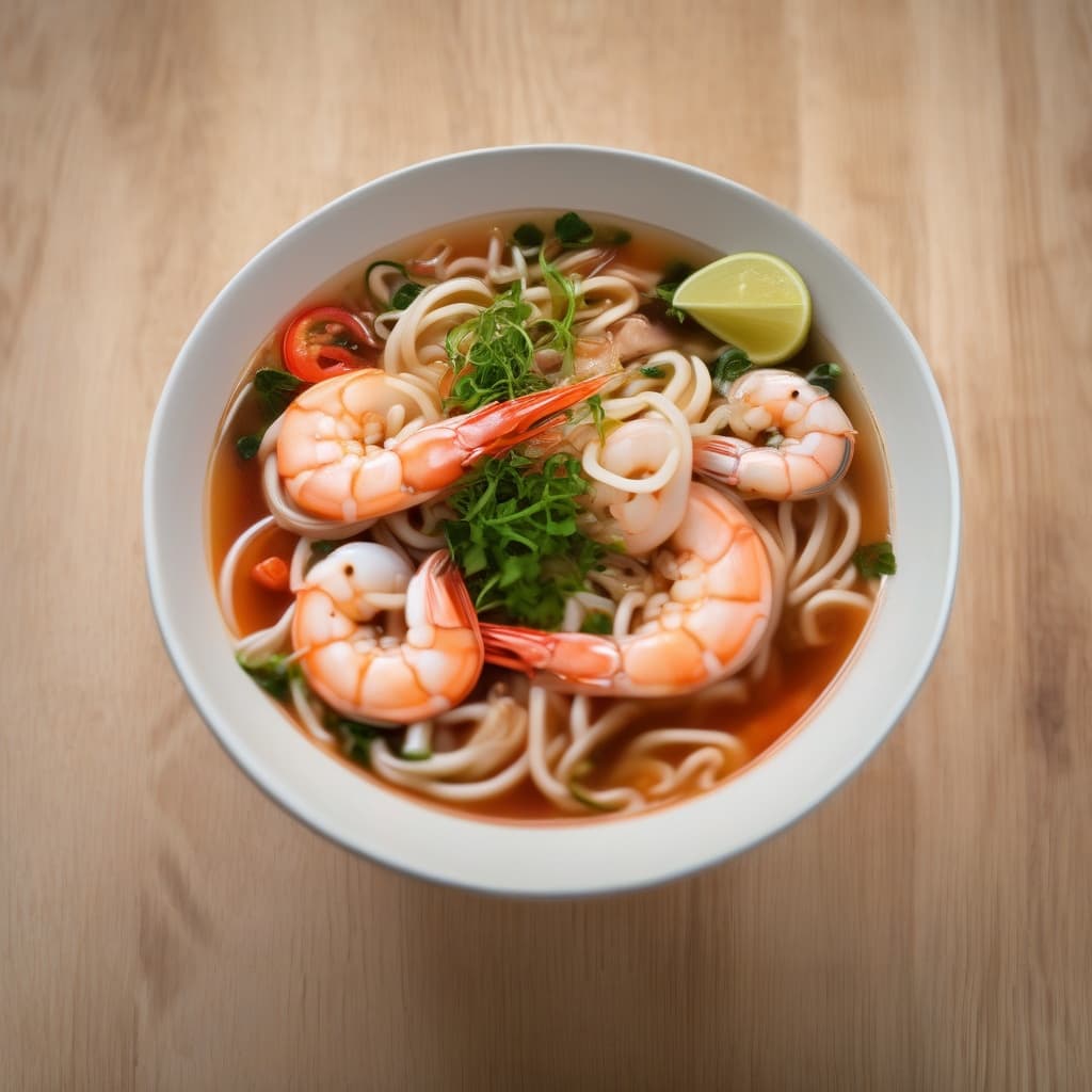 Hot & Sour Seafood Noodle Soup