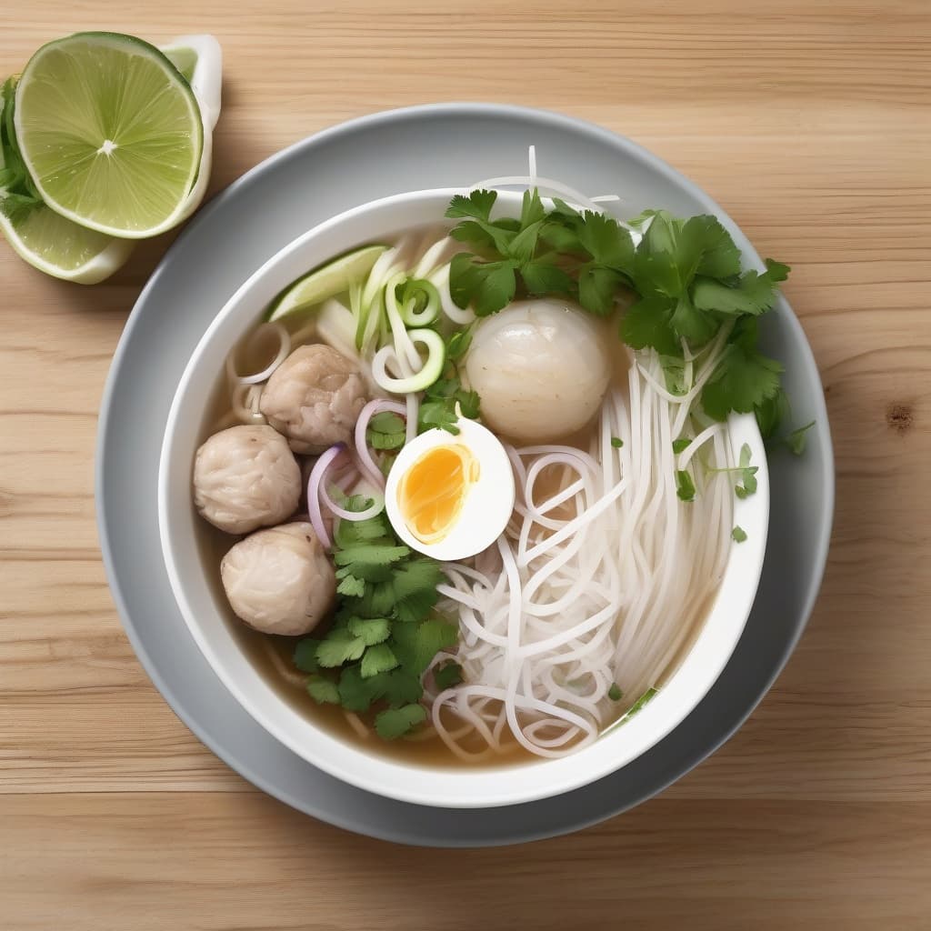 Chicken Balls Noodle Soup