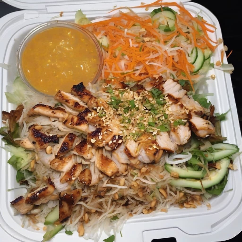Grilled Lemongrass Chicken with Vermicelli