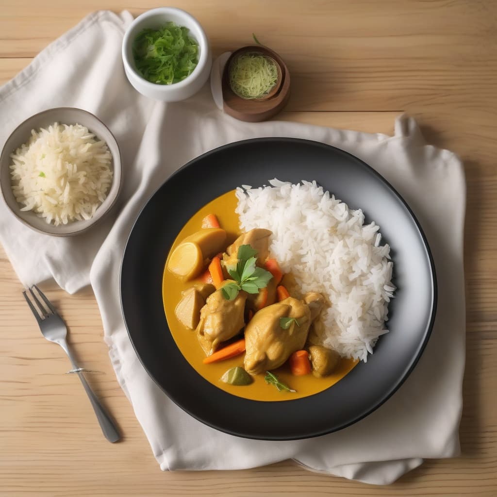 Curry Chicken with Rice