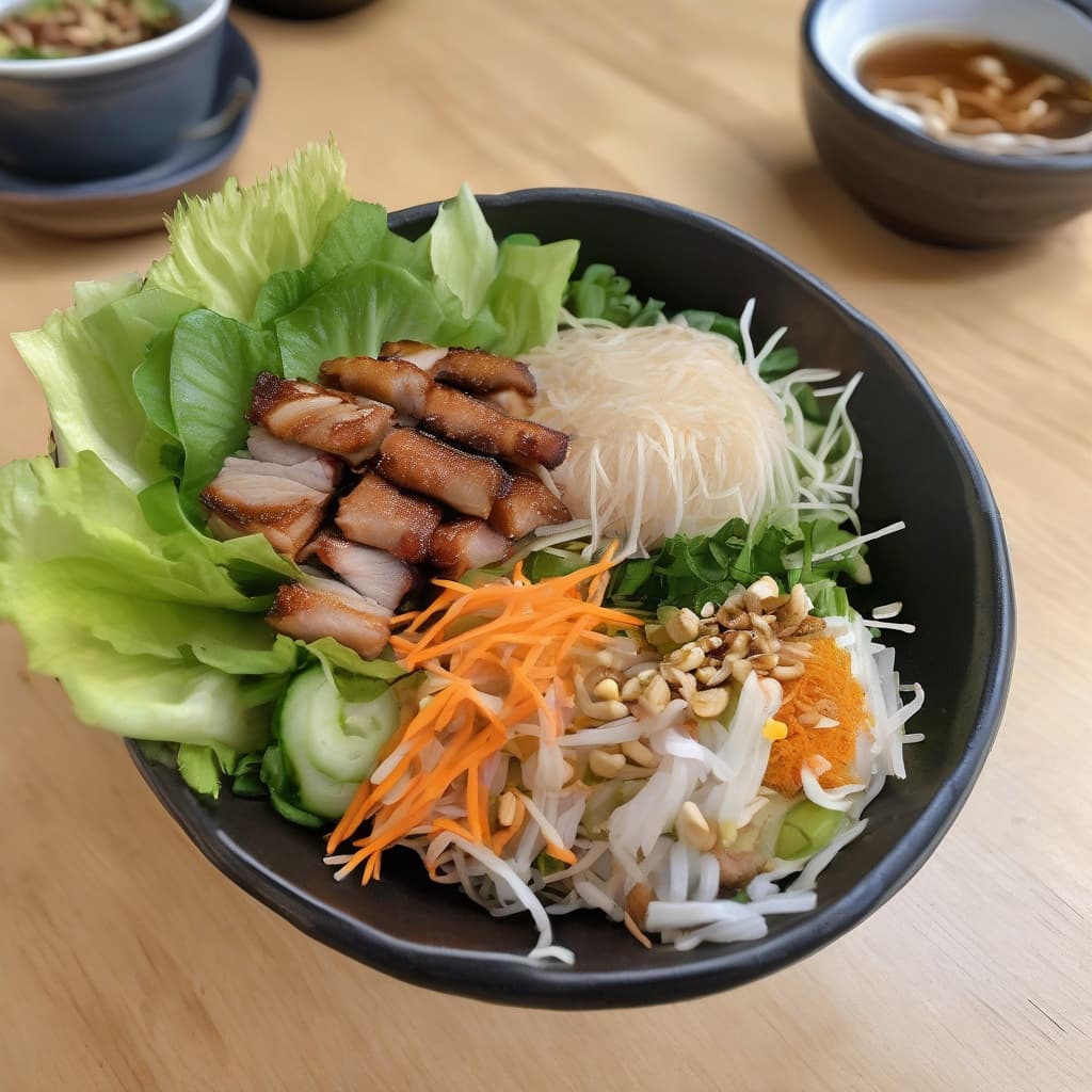 Grilled Pork and Spring Roll Vermicelli