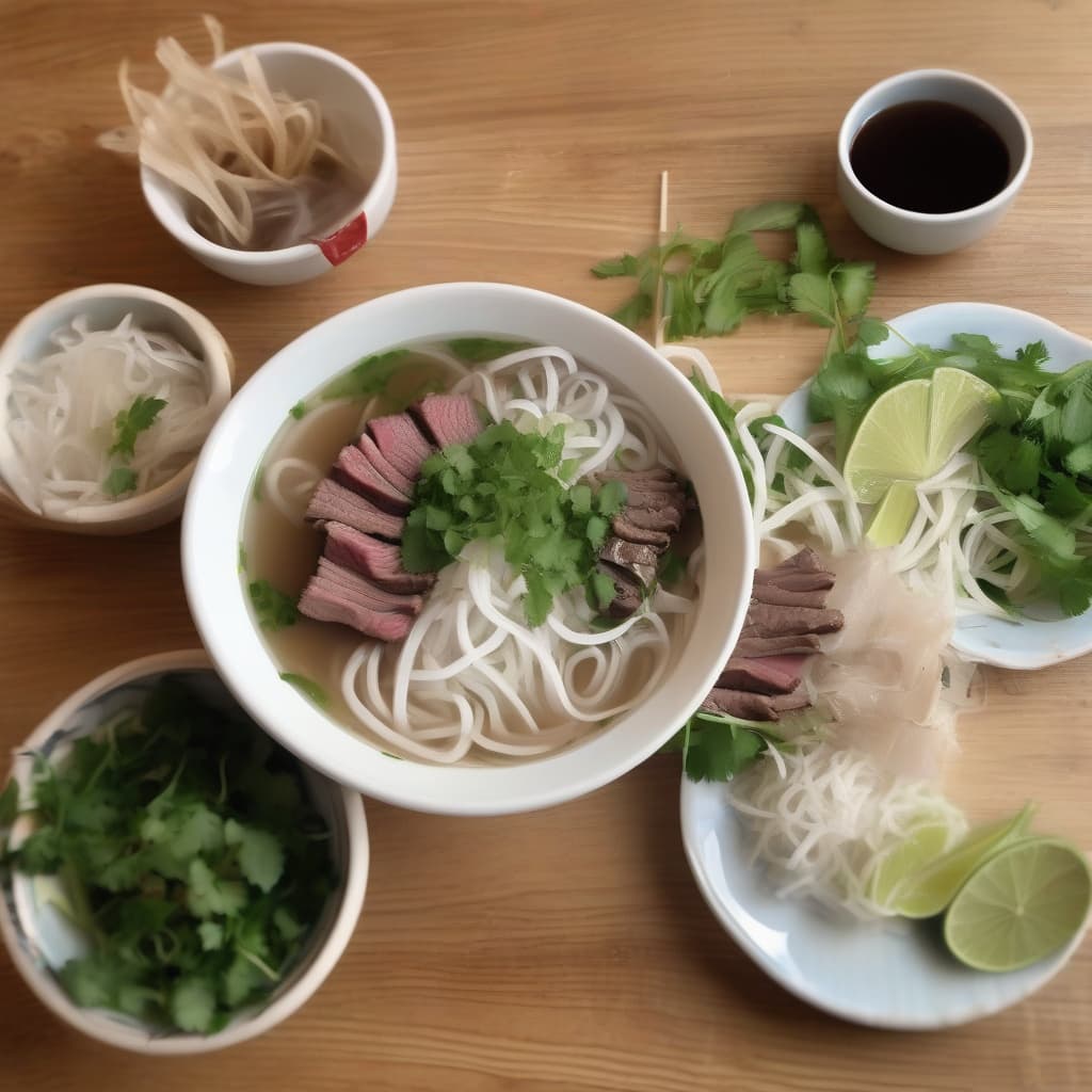 Rare Steak Tendon and Tripe Noodle Soup